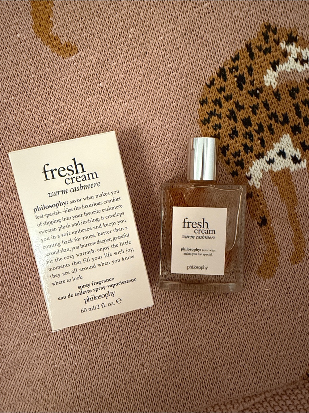 Philosophy Fresh Cream Warm Cashmere - Cream & Brown Bottle